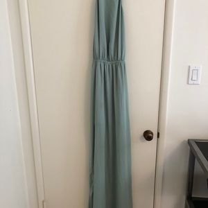 pale green maxi dress